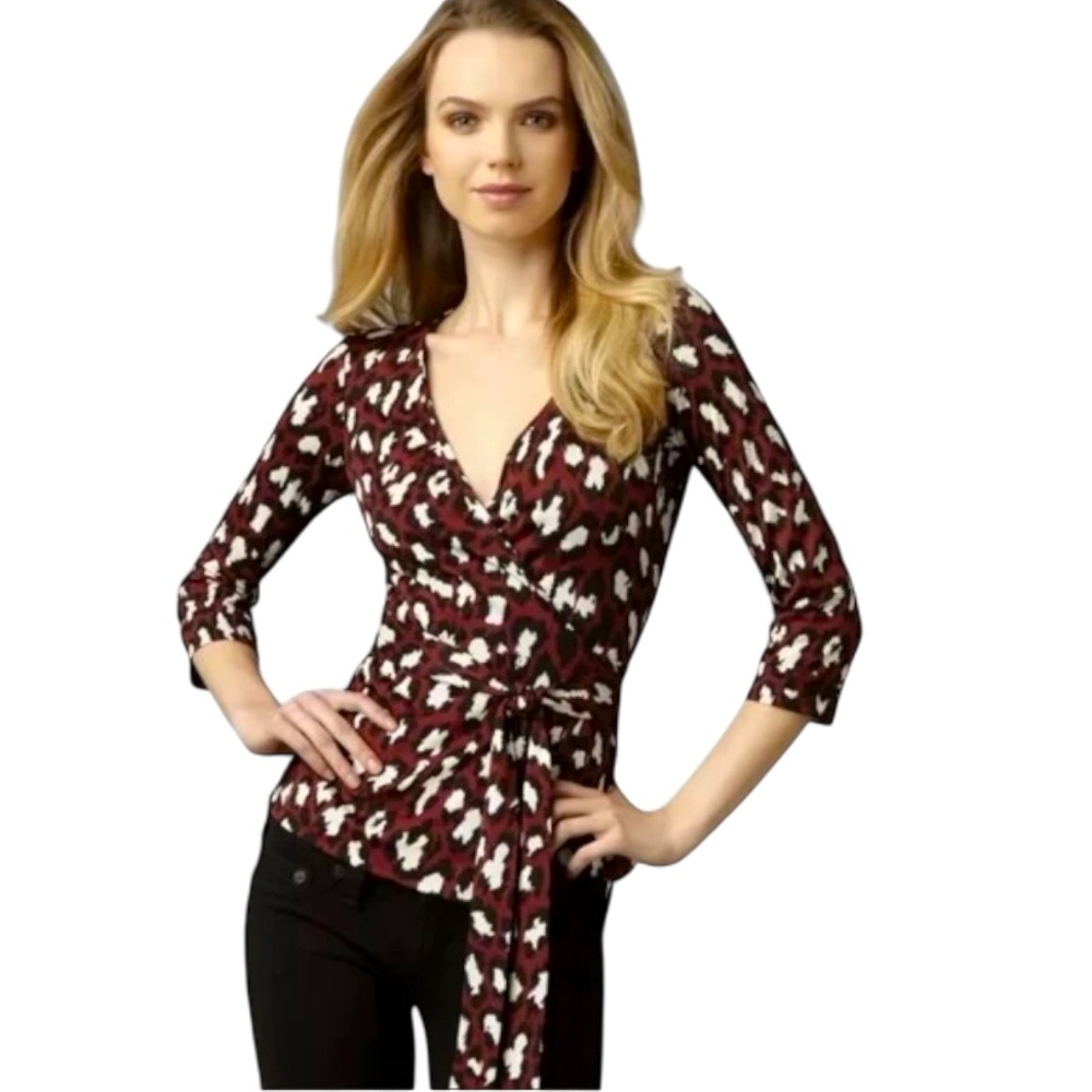 Diane Von Furstenberg “Jill” Silk Jersey Wrap